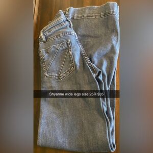 Shyanne Wide Leg Jeans - Faded Blue